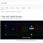 Pac Man on Google