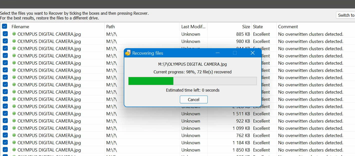 Recover Deleted Files